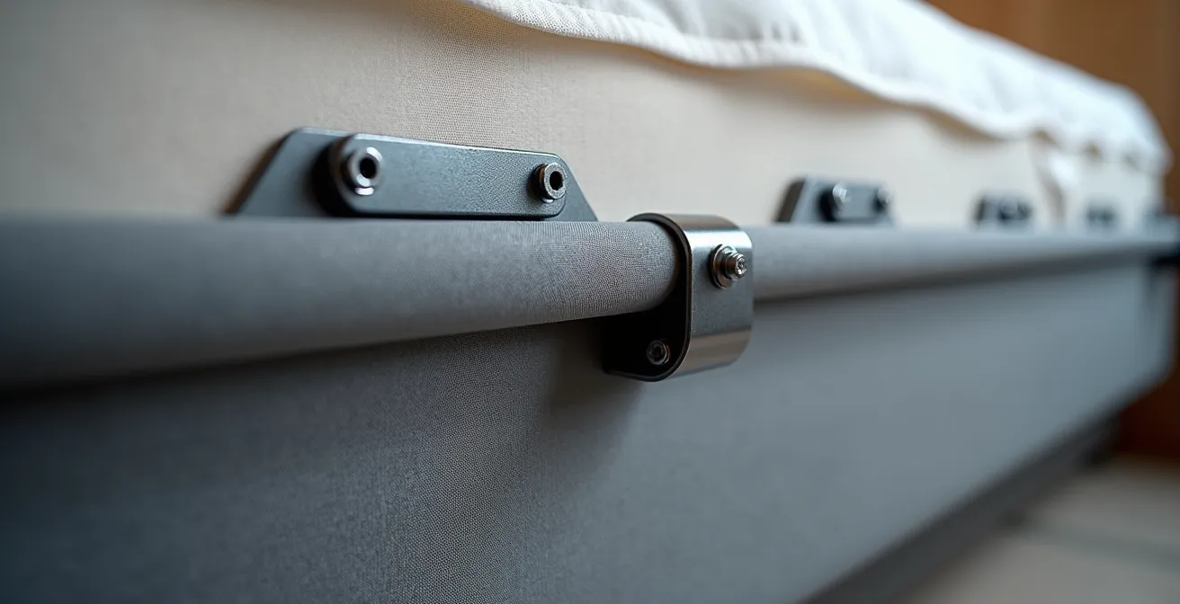 Montageanleitung für Bettgitter an Boxspringbett ohne Bohren