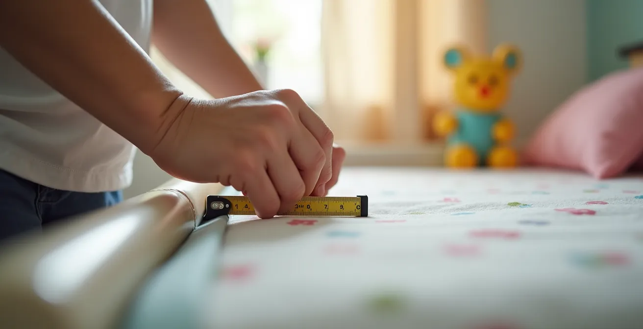 Sicherheitsabstand zwischen Matratze und Bettgitter richtig einstellen